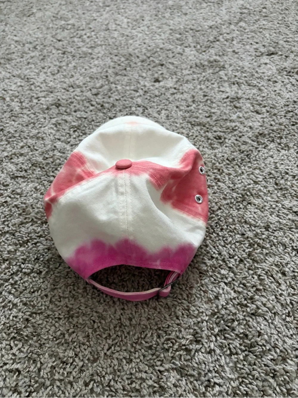 adidas Tie-Dye Pink White Peach Baseball Cap
